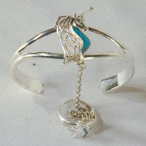 Turquoise Unicorn Slave Bracelet